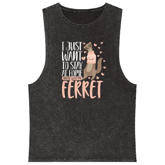 Animal Pet Lovers Day Of The Ferret Lifestyle Gift Mineral Wash Tank Tops