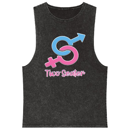 Silk road tees two seater funny Mineral Wash Tank Tops