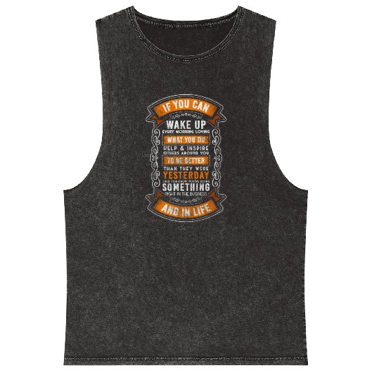 Job Work Company Work Mineral Wash Tank Tops