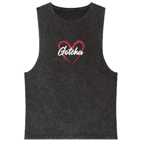 Gotcha Heart Adoption Mineral Wash Tank Tops