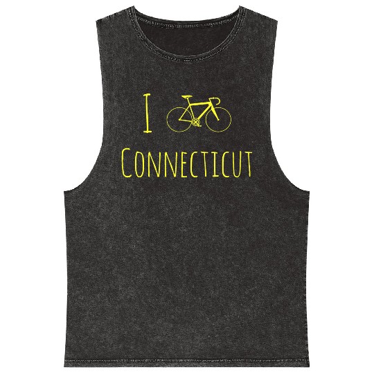 Bike Connecticut Mineral Wash Tank Tops Cyclist Mineral Wash Tank Tops Racing Bicycle