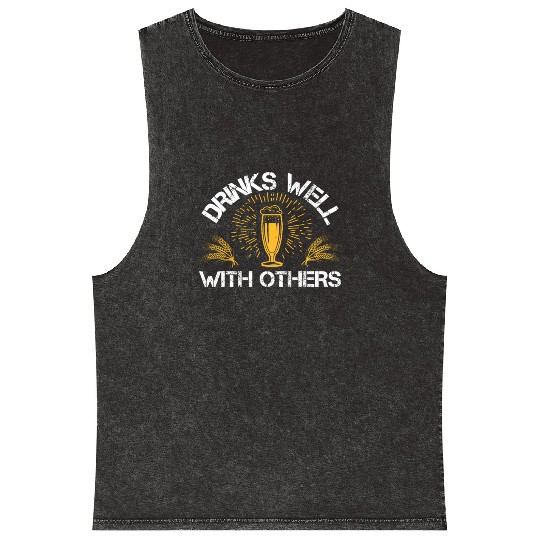 Drinks well with others Mineral Wash Tank Tops