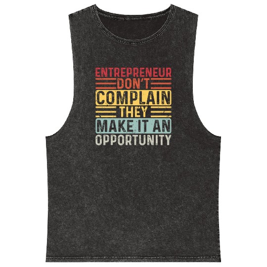 Entrepreneur Minded Business Lifestyle Gifts Idea Mineral Wash Tank Tops