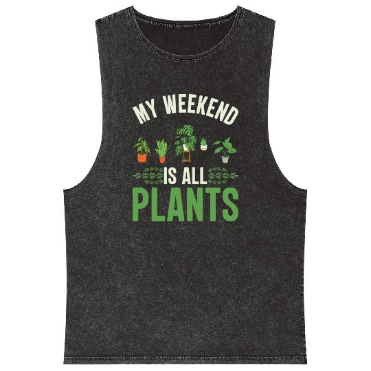 Relax And Chill Planting And Harvest Flowers Gifts Mineral Wash Tank Tops