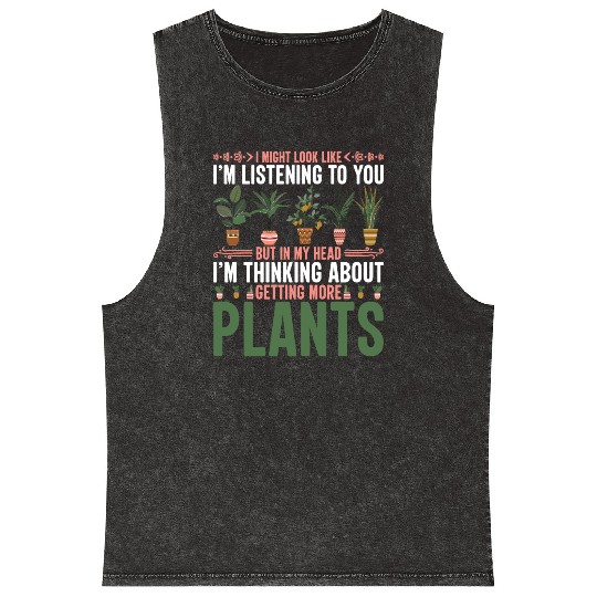 Harvest Flowers Succulent Relax And Chill Gifts Mineral Wash Tank Tops