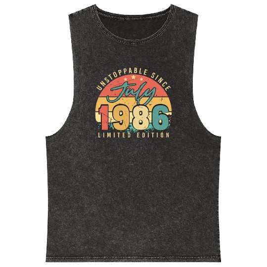 Building Year 1986 In July Mineral Wash Tank Tops