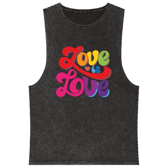 love is love romantic design. Mineral Wash Tank Tops