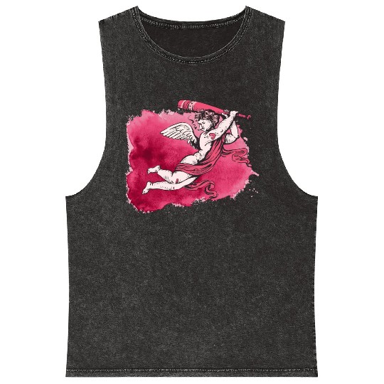 Fighting Angel Mineral Wash Tank Tops