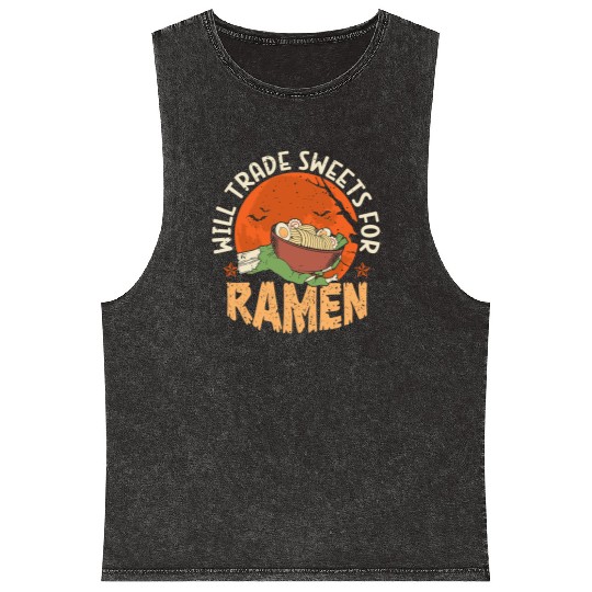 Will Trade Sweets For Ramen | Ramen Lover | Japan Mineral Wash Tank Tops