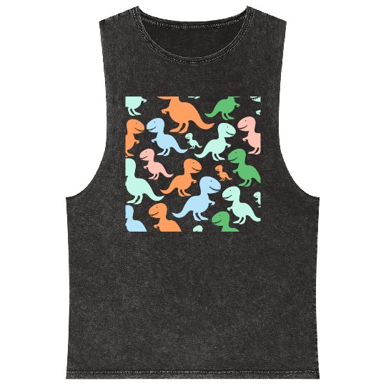 PAPA SAUR, Father's Day Mineral Wash Tank Tops