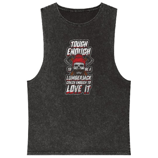 Forest Ax Chainsaw Mineral Wash Tank Tops