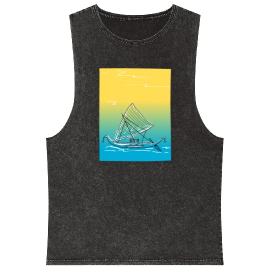 sailing canoe Mineral Wash Tank Tops