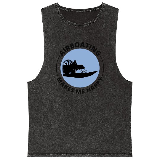 Airboat Fanboat Airboating Planeboat Swamp boat Mineral Wash Tank Tops