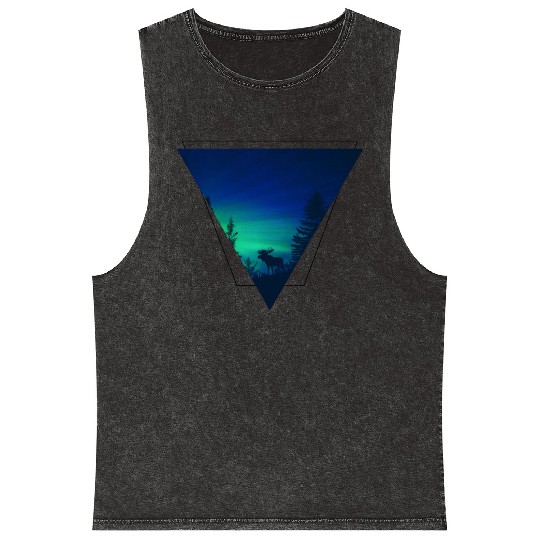 Geometric Moose - Polarlight Mineral Wash Tank Tops