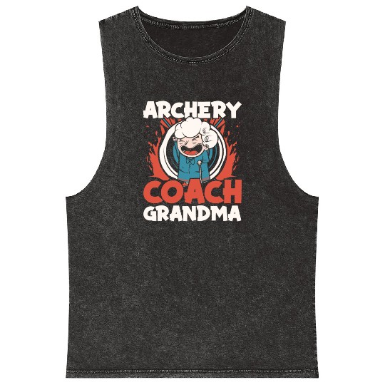 Archery Archer Bowman Mineral Wash Tank Tops