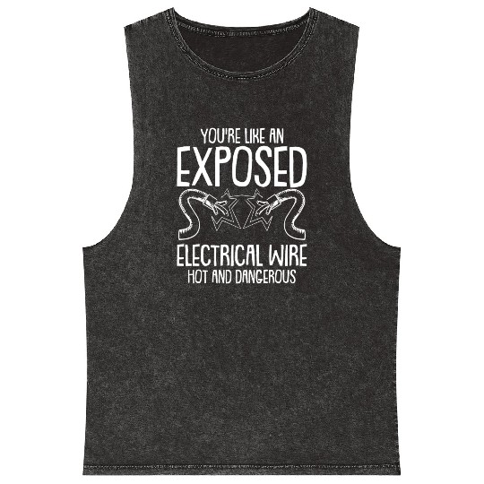 Electrician Electrical Engineer Lineman Mineral Wash Tank Tops