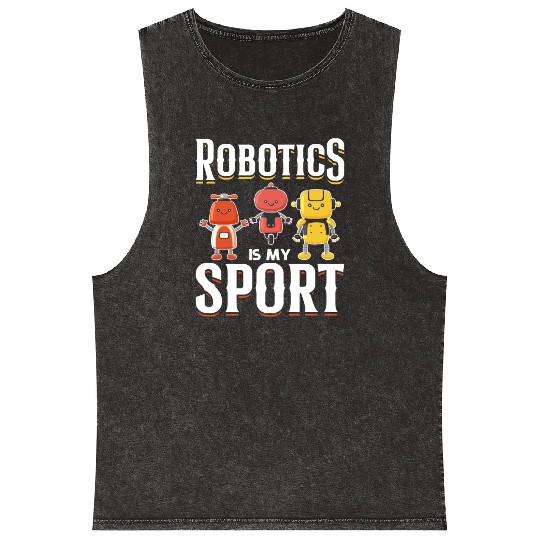 Robotics Kids Robot Boys Robots Mineral Wash Tank Tops