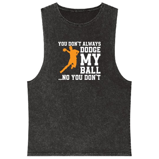 Dodgeball Player Mineral Wash Tank Tops