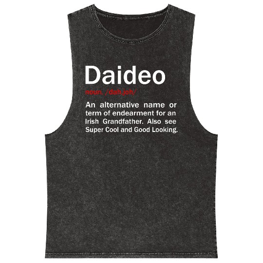 Daideo Irish Grandfather Irish Grandad Mineral Wash Tank Tops
