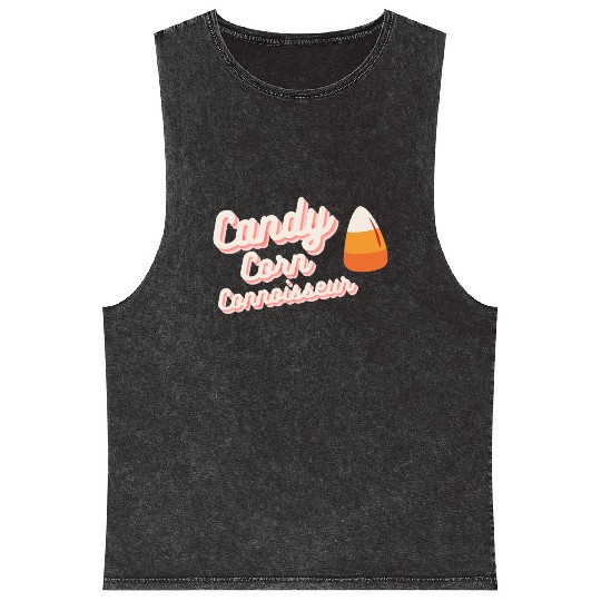 Candy Corn Connoisseur Mineral Wash Tank Tops