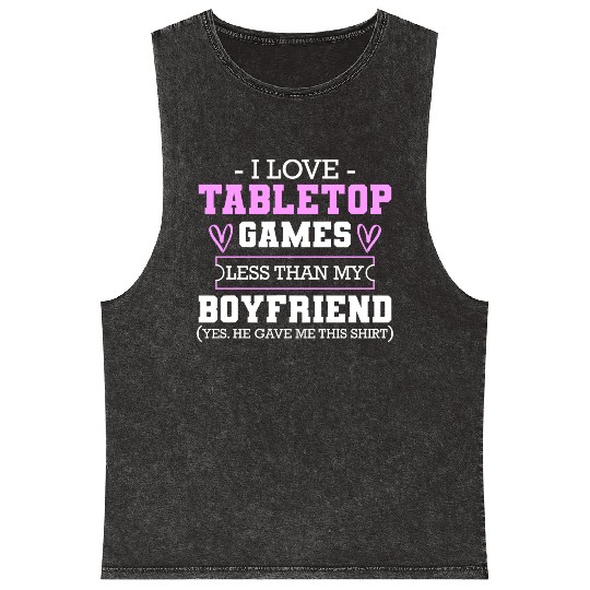 Board Game Strategy Chess Mineral Wash Tank Tops