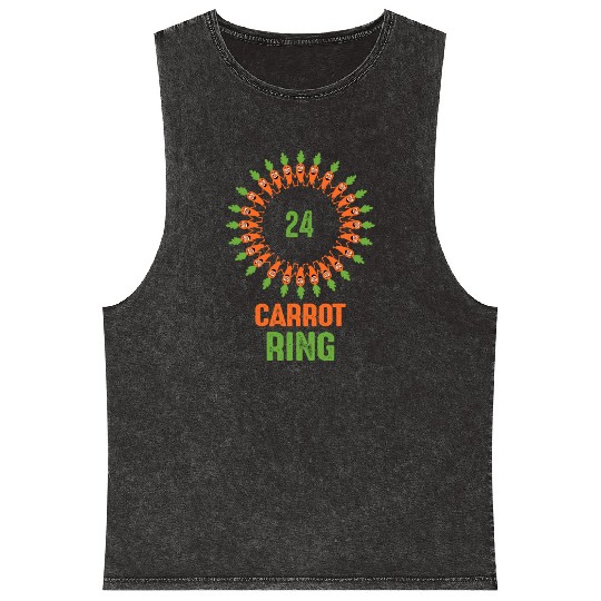 24 Carrot Ring Original and Clever vegetable pun Mineral Wash Tank Tops