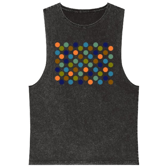 Dots - 1970's Autumn Spots Mineral Wash Tank Tops