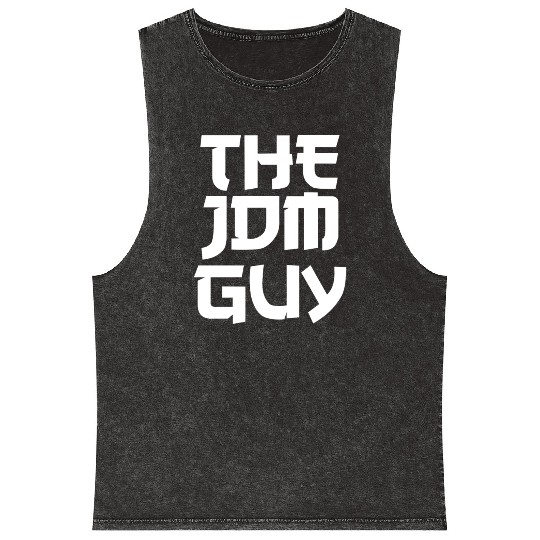 The JDM Guy white text japanese car lover Mineral Wash Tank Tops