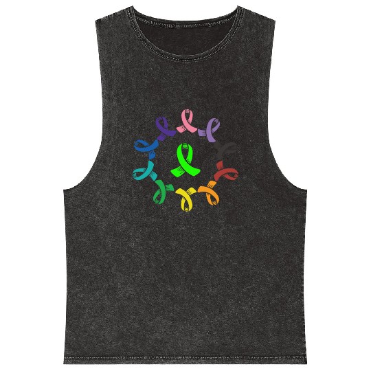 Gastroparesis Awareness Support Squad Cancer Mineral Wash Tank Tops