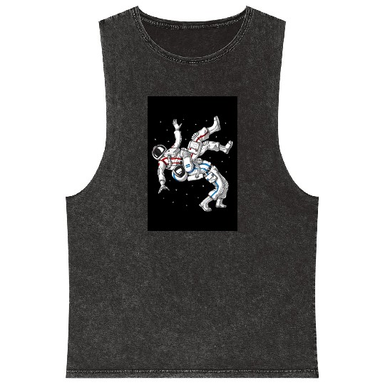 Jiu-Jitsu Astronauts Mineral Wash Tank Tops