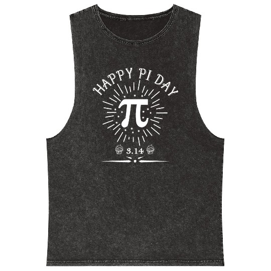 Happy Pi Day Math Gift Mineral Wash Tank Tops Funny Geek Gift