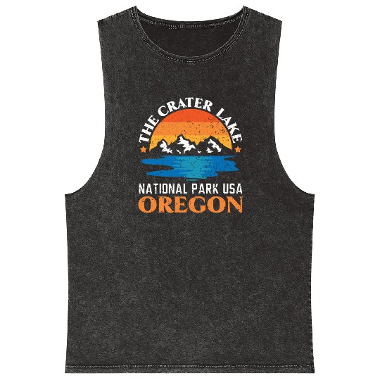The Crater Lake National Park USA Oregon America Mineral Wash Tank Tops