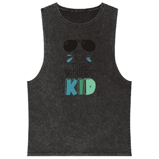 Coolest kid ever Mineral Wash Tank Tops