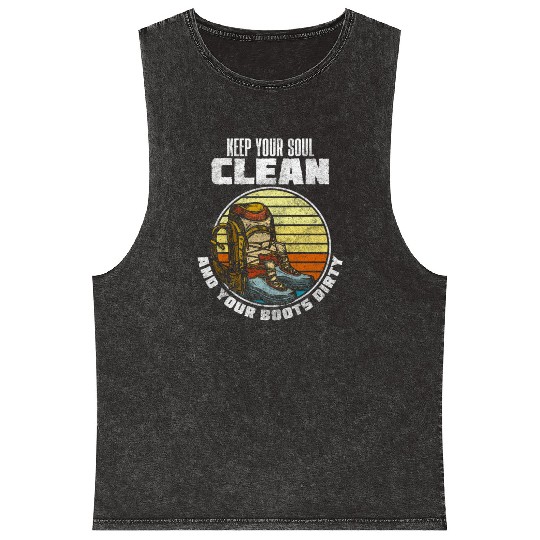 Climber Climbing Rock Climbing Climbers Mineral Wash Tank Tops