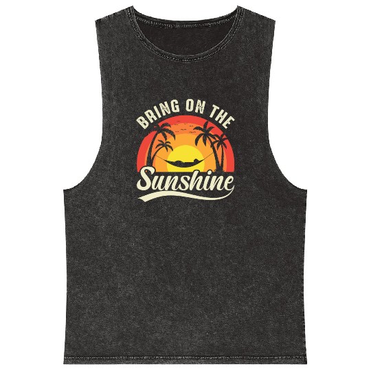 Bring On The Sunshine Mineral Wash Tank Tops