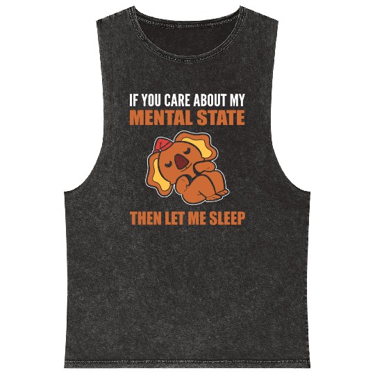 Let me Sleep Joker or Comedian Gift Mineral Wash Tank Tops