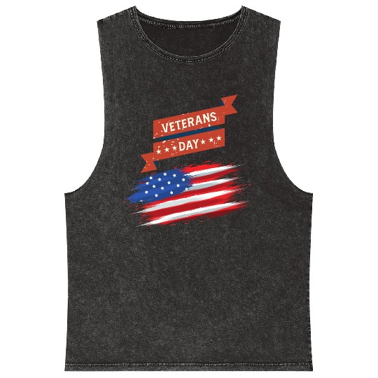 Thank You Veterans l Veterans Day Gift Idea Mineral Wash Tank Tops