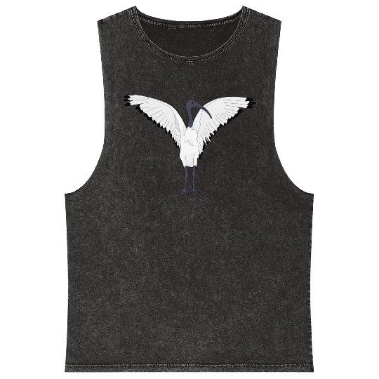 Bin Chicken Bird Mineral Wash Tank Tops