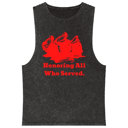 Thank You Veterans l Veterans Day Gift Idea Mineral Wash Tank Tops