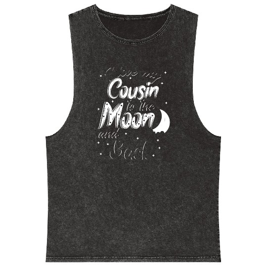 I love my cousin to the moon and back Mineral Wash Tank Tops