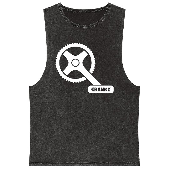 Cranky - Funny Cyclist Gift Mineral Wash Tank Tops