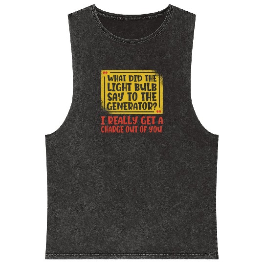 Electrician Electrical Engineer Lineman Mineral Wash Tank Tops