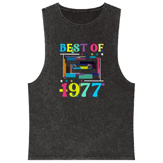 Best Of 1977 | Birthday Mineral Wash Tank Tops | Birthday Retro