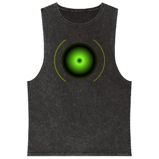 Shapes dark green Mineral Wash Tank Tops