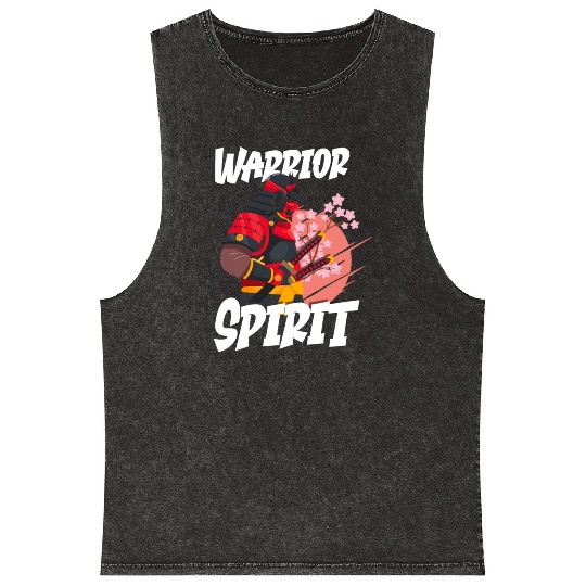 Japan Aikido Jiujitsu Warrior Mineral Wash Tank Tops