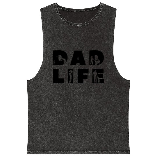 Dad life - Father's Day Mineral Wash Tank Tops