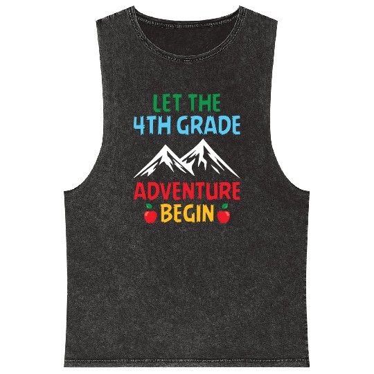 4th Grade Teacher Mineral Wash Tank Tops