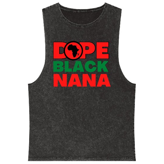 Dope Black nana Mineral Wash Tank Tops