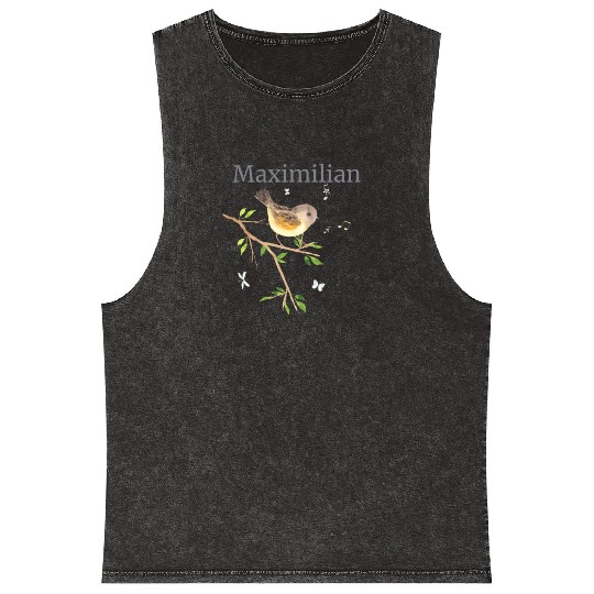 Waldier Vogel Name Maximilian Mineral Wash Tank Tops