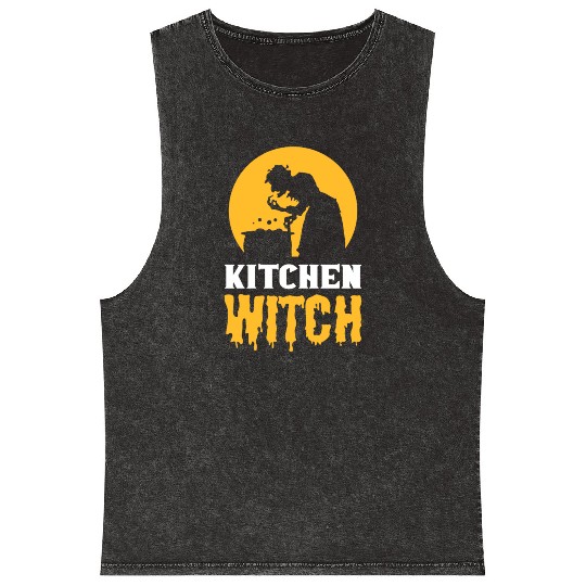 Kitchen Witch Restaurant Owner Gift Mineral Wash Tank Tops